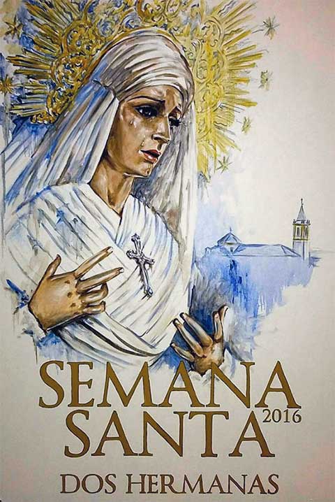 Cartel Semana Santa Dos Hermanas 2016 Bar Casa EL CATETO