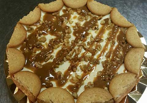 Tarta de Queso, Crema de Leche y Nueces del Bar Casa EL CATETO