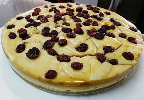 Tarta de Queso y Arandanos del Bar Casa EL CATETO