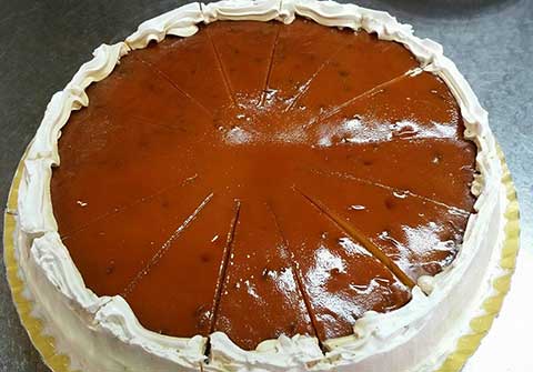 Tarta de Tocino de Cielo y Nata del Bar Casa EL CATETO